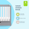 F11981GW,Carter's,Colby 4-in-1 Convertible Mini Crib w/ Trundle in Grey and White