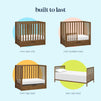 F11981L,Carter's,Colby 4-in-1 Convertible Mini Crib w/ Trundle in Walnut