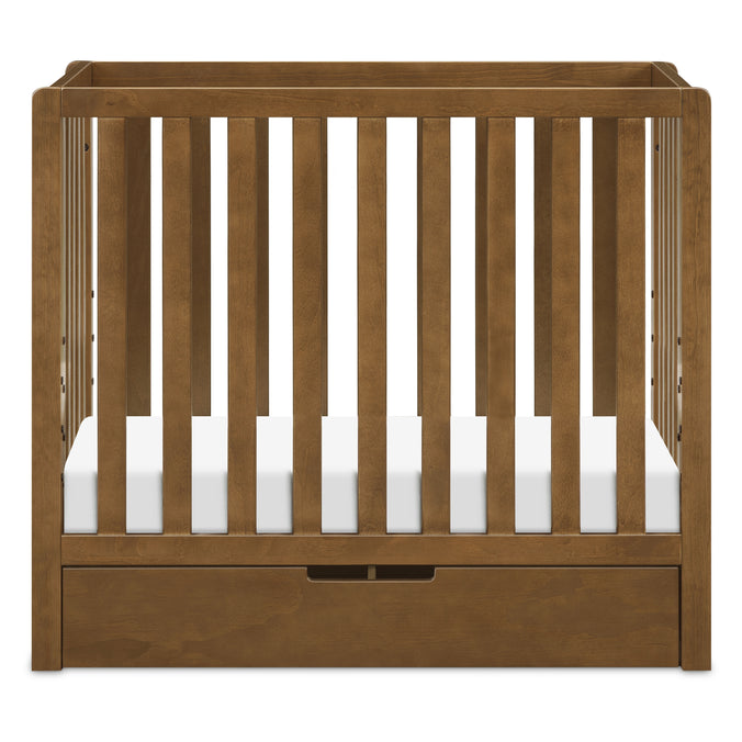 F11981L,Carter's,Colby 4-in-1 Convertible Mini Crib w/ Trundle in Walnut