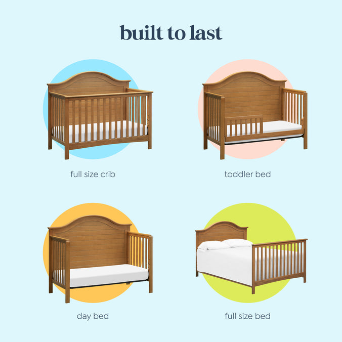 F16901CT,Carter's,Nolan 4-in-1 Convertible Crib in Chestnut
