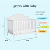 F16901W,Carter's,Nolan 4-in-1 Convertible Crib in White