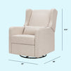 F19587BH,Carter's,Arlo Recliner and Swivel Glider in Beach