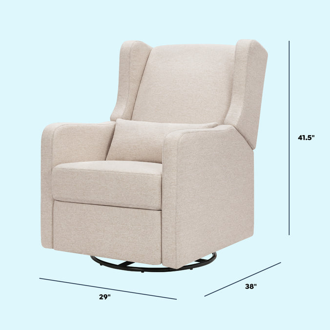 F19587BH,Carter's,Arlo Recliner and Swivel Glider in Beach