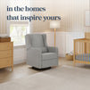 F19587FTG,Carter's,Arlo Recliner and Swivel Glider in Frost Grey