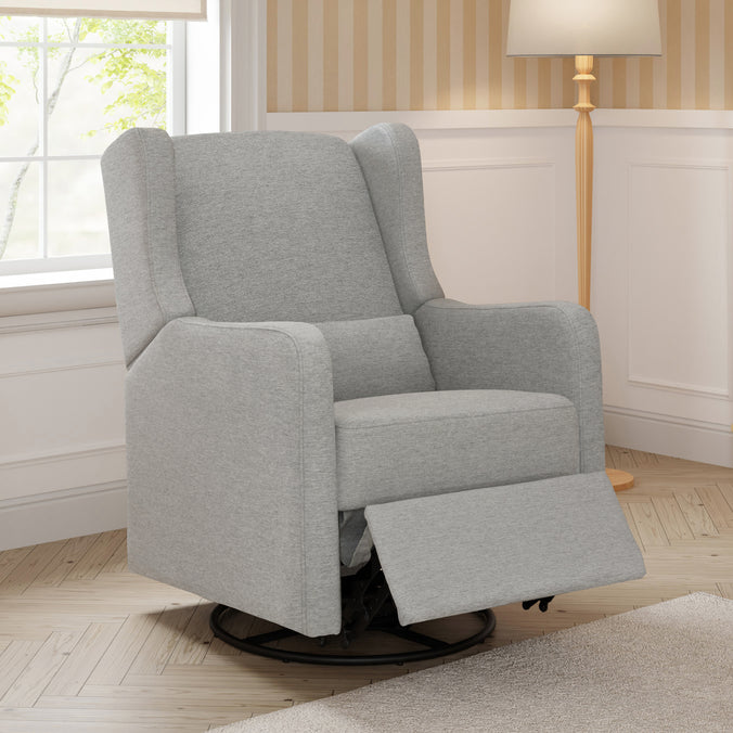 F19587FTG,Carter's,Arlo Recliner and Swivel Glider in Frost Grey