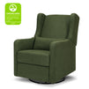 F19587PFGL,Carter's,Arlo Recliner and Swivel Glider in Performance Forest Green Linen