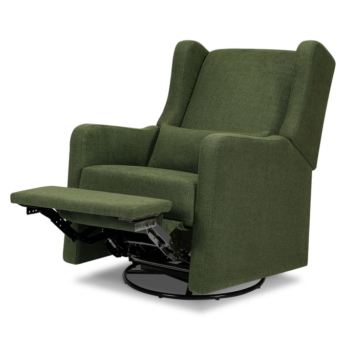 F19587PFGL,Carter's,Arlo Recliner and Swivel Glider in Performance Forest Green Linen