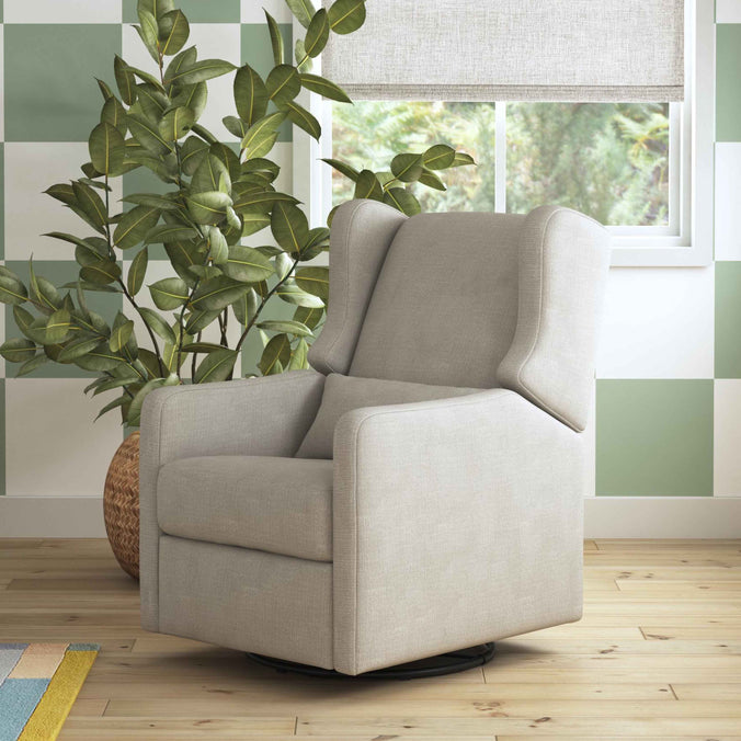 F19587PFTGRY,Carter's,Arlo Recliner and Swivel Glider in Performance Grey Linen