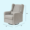 F19587PFTGRY,Carter's,Arlo Recliner and Swivel Glider in Performance Grey Linen
