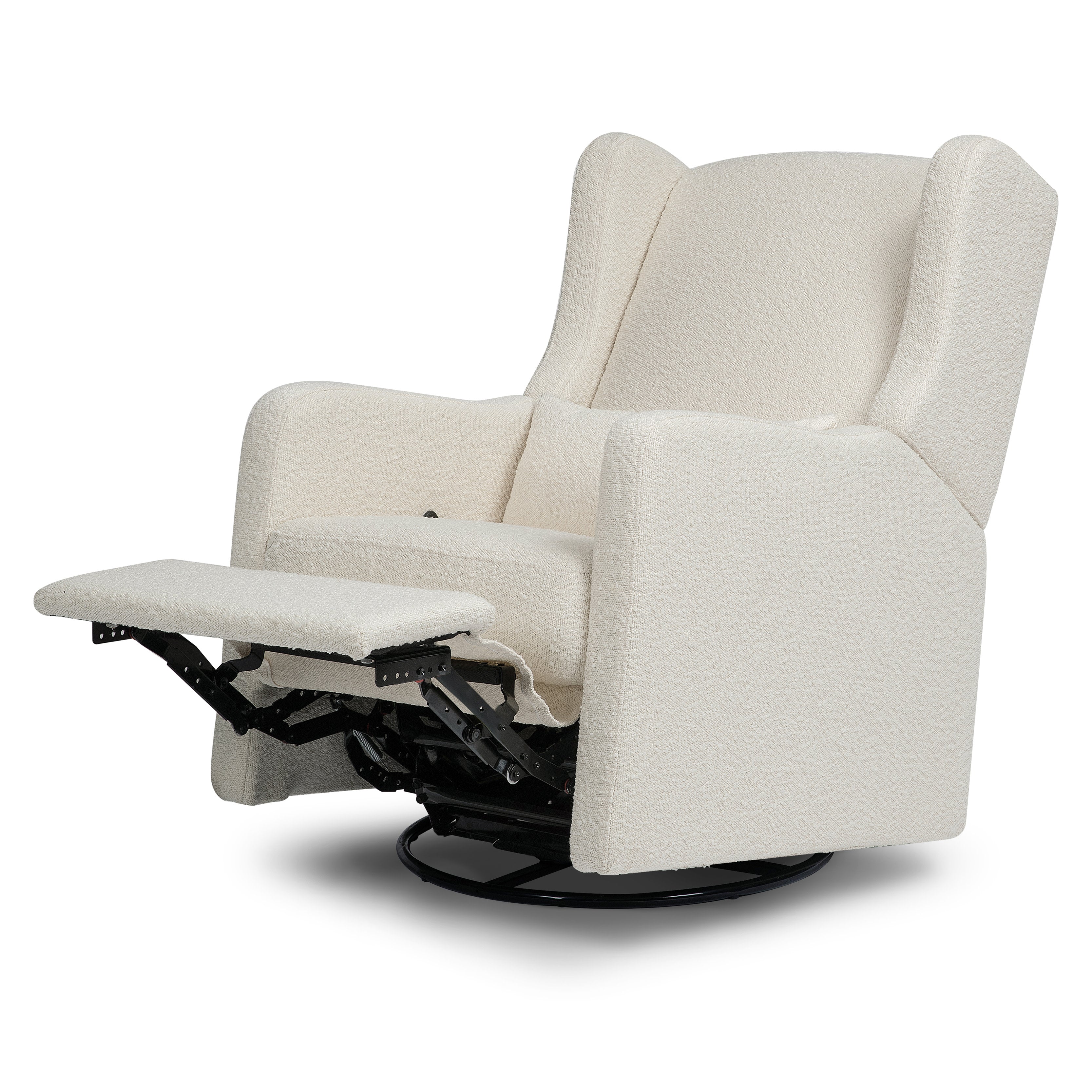 Carter's Arlo Recliner and Swivel Glider | Ivory Boucle Fabric