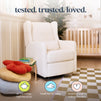 F19587WB,Carter's,Arlo Recliner and Swivel Glider in Ivory Boucle