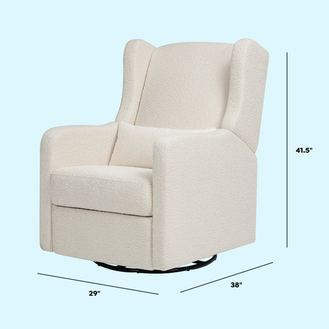 F19587WB,Carter's,Arlo Recliner and Swivel Glider in Ivory Boucle