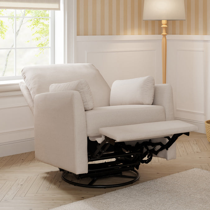 F24687BH,Carter's,Ethan Swivel Recliner in Beach
