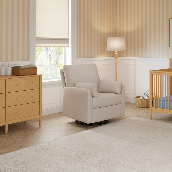 F24687BH,Carter's,Ethan Swivel Recliner in Beach