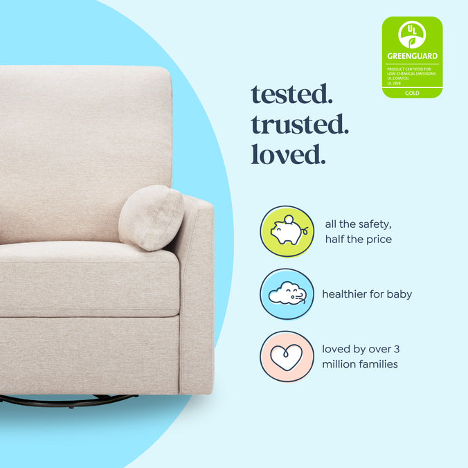F24687BH,Carter's,Ethan Swivel Recliner in Beach