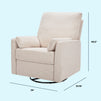 F24687BH,Carter's,Ethan Swivel Recliner in Beach