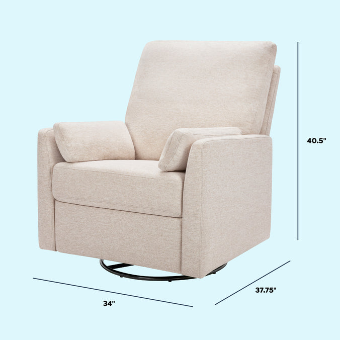 F24687BH,Carter's,Ethan Swivel Recliner in Beach