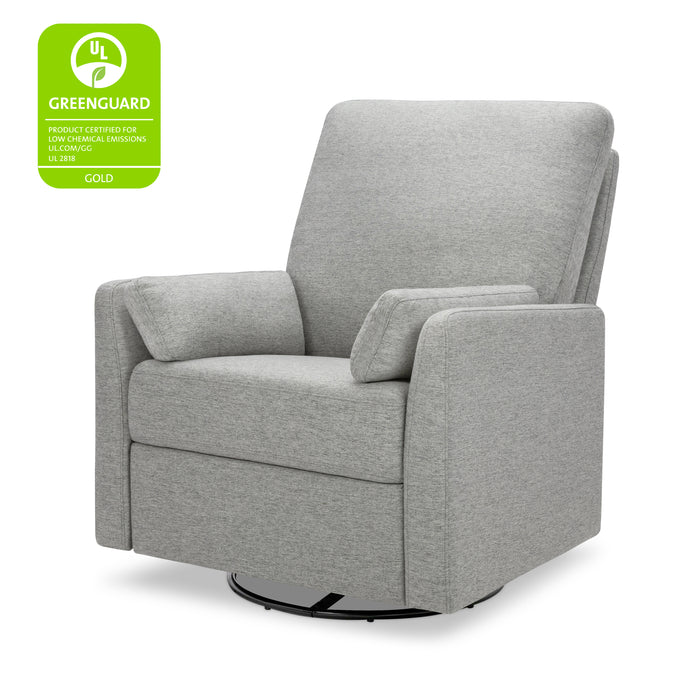 F24687FTG,Carter's,Ethan Swivel Recliner in Frost Grey