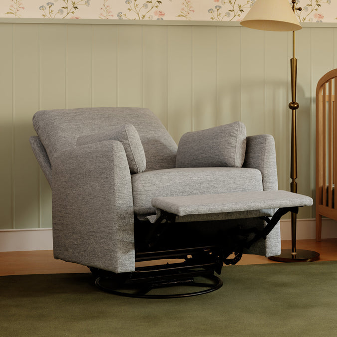 F24687FTG,Carter's,Ethan Swivel Recliner in Frost Grey