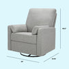 F24687FTG,Carter's,Ethan Swivel Recliner in Frost Grey