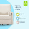 F24687PCM,Carter's,Ethan Swivel Recliner in Performance Cream Linen