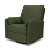 F24687PFGL,Carter's,Ethan Swivel Recliner in Performance Forest Green Linen