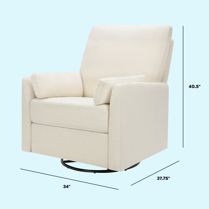 F24687VN,Carter's,Ethan Swivel Recliner in Vanilla