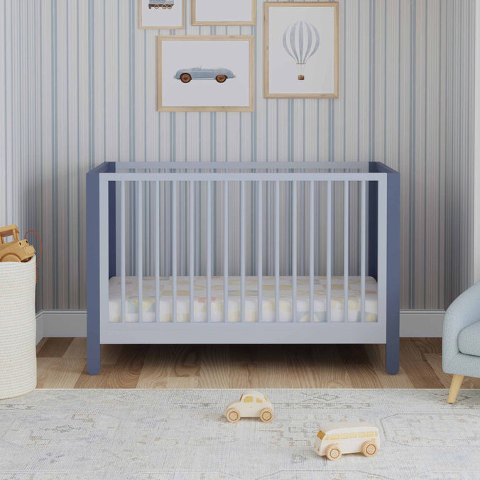 F30301CVBPB,Carter's,Marisol 4-in-1 Convertible Crib in Cove Blue/Powder Blue
