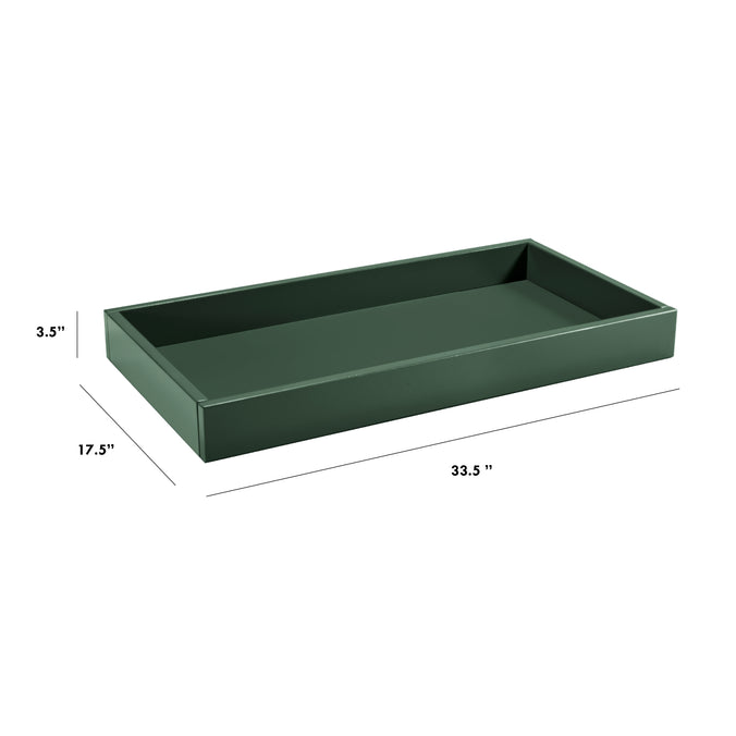 M0219FRGR,The MDB Family,Universal Removable Changing Tray in Forest Green