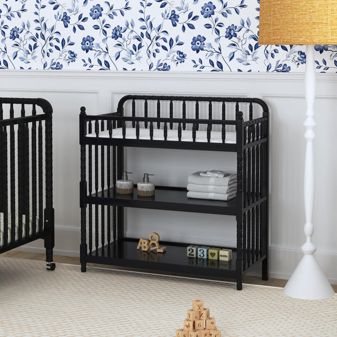 M0302EP,DaVinci,Jenny Lind Changing Table in Ebony Finish