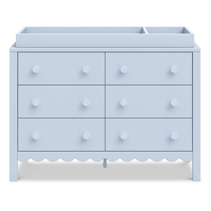 M0619PB,The MDB Family,Universal Wide Removable Changing Tray in Powder Blue
