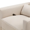 M10887CM,DaVinci,Piper Recliner in Cream Finish w/Cream Piping