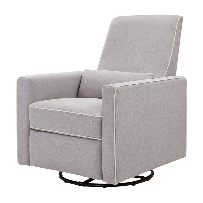 M10887GCM,DaVinci,Piper Recliner in Grey Finish w/Cream Piping