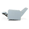 M10887HBLCM,DaVinci,Piper Recliner in Heathered Blue w/ Cream Piping