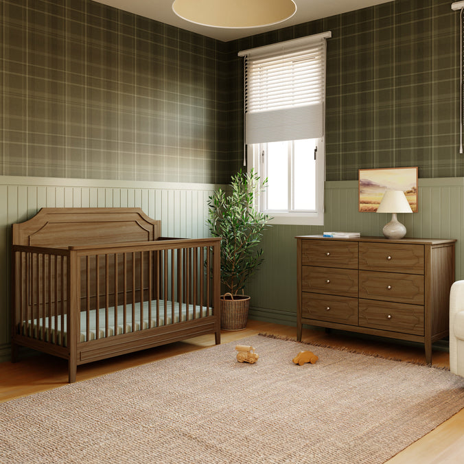 M11426L,DaVinci,Chloe Regency 6-Drawer Dresser in Walnut