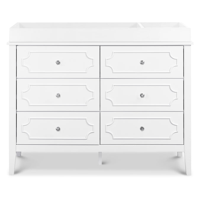 M11426W,DaVinci,Chloe Regency 6-Drawer Dresser in White