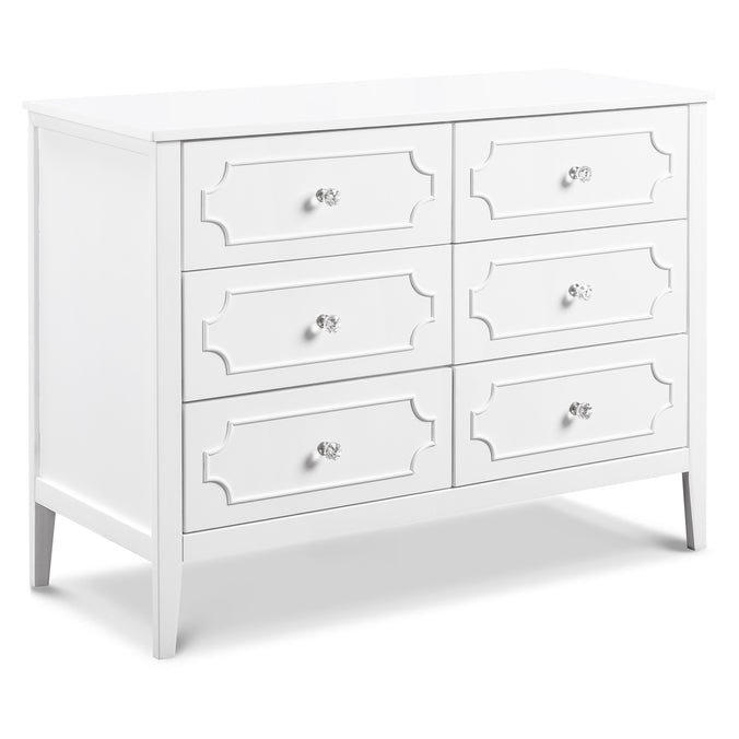 M11426W,DaVinci,Chloe Regency 6-Drawer Dresser in White