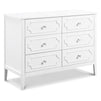 M11426W,DaVinci,Chloe Regency 6-Drawer Dresser in White
