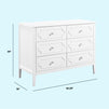 M11426W,DaVinci,Chloe Regency 6-Drawer Dresser in White