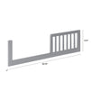 M11999G,The MDB Family,Toddler Bed Conversion Kit in Grey