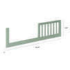 M11999LS,The MDB Family,Toddler Bed Conversion Kit in Light Sage