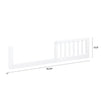 M11999W,The MDB Family,Toddler Bed Conversion Kit in White
