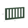 M12599FRGR,The MDB Family,Toddler Bed Conversion Kit in Forest Green