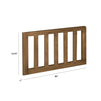 M12599L,The MDB Family,Toddler Bed Conversion Kit in Walnut