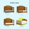 M12801CT,DaVinci,Charlie 4-in-1 Convertible Crib in Chestnut