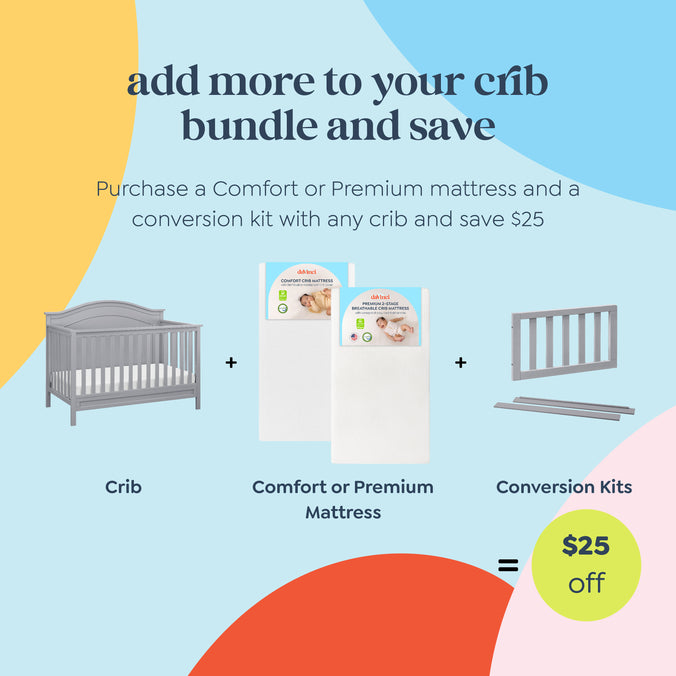 M12801G,DaVinci,Charlie 4-in-1 Convertible Crib in Grey