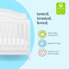 M12801W,DaVinci,Charlie 4-in-1 Convertible Crib in White