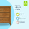 M12823CT,DaVinci,Charlie 3-Drawer Dresser in Chestnut