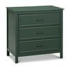 M12823FRGR,DaVinci,Charlie 3-Drawer Dresser in Forest Green