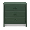 M12823FRGR,DaVinci,Charlie 3-Drawer Dresser in Forest Green
